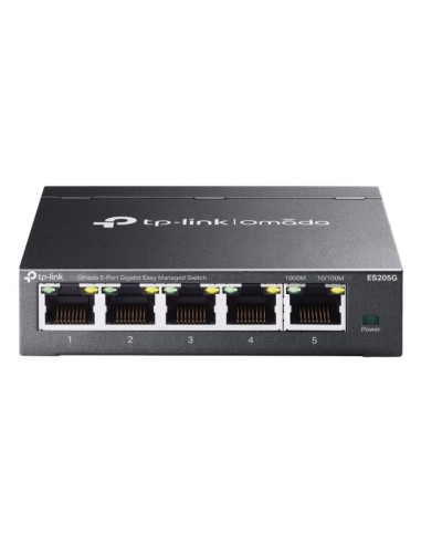 Tp-link omada es205g łącza sieciowe zarządzany gigabit ethernet (10/100/1000) czarny