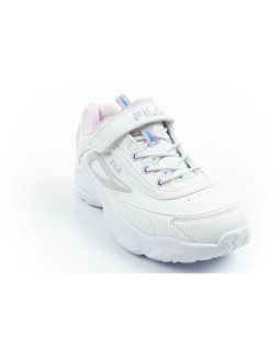 Fila skye v buty sportowe dziecięce dla dziewczynki na rzep białe 2