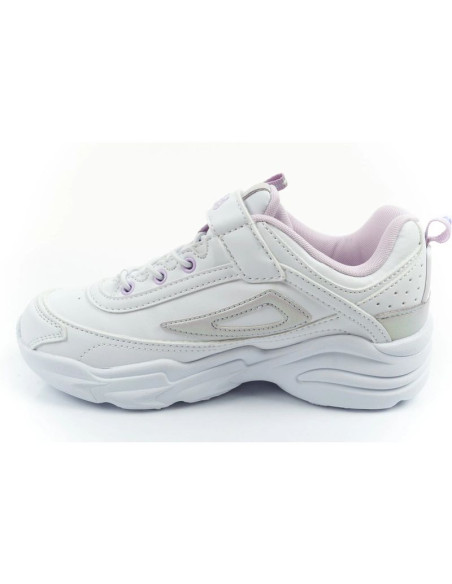 Fila skye v buty sportowe dziecięce dla dziewczynki na rzep białe