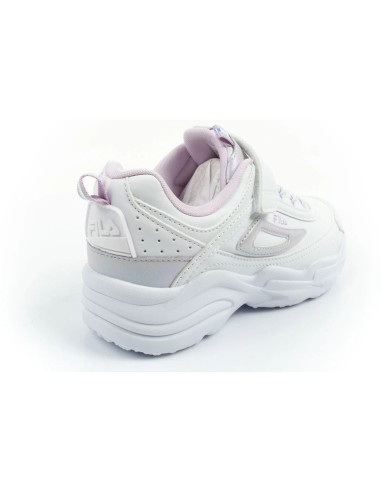 Fila skye v buty sportowe dziecięce dla dziewczynki na rzep białe