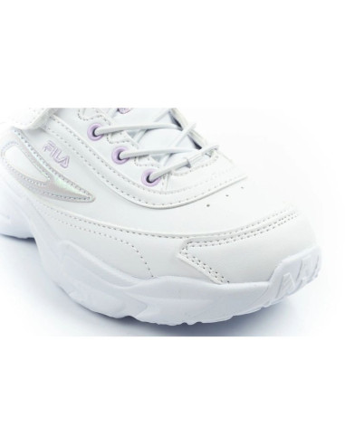 Fila skye v buty sportowe dziecięce dla dziewczynki na rzep białe