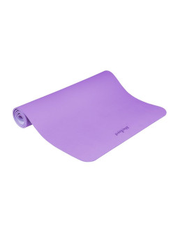 Mata gimnastyczna do ćwiczeń joga, pilates, fitness, 200x90cm, grubość 1cm, materiał tpe, fioletowa, rebel active