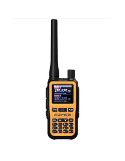 Krótkofalówka baofeng uv-5r eu mini usb-c bluetooth vhf uhf pasmo lotnicze orange (antena 15cm) 2