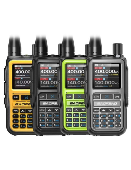 Krótkofalówka baofeng uv-5r eu mini usb-c bluetooth vhf uhf pasmo lotnicze green (antena 15cm)