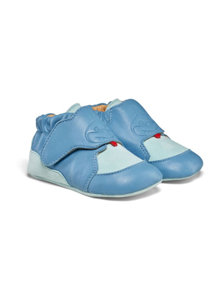 Buty do raczkowania ze skóry affenzahn crawly shark (01257-30211)