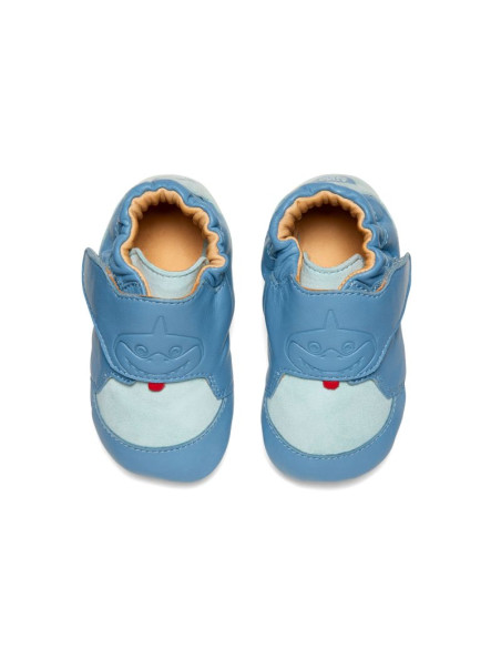 Buty do raczkowania ze skóry affenzahn crawly shark (01257-30211)