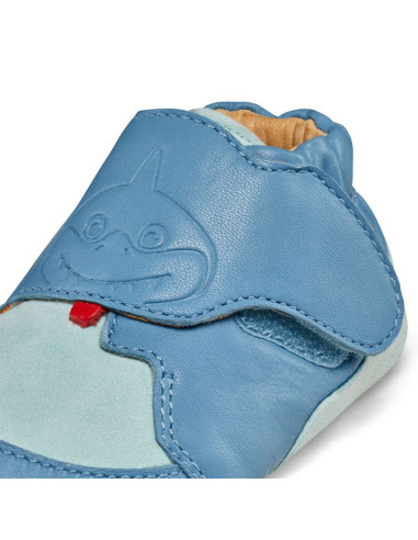 Buty do raczkowania ze skóry affenzahn crawly shark (01257-30211)