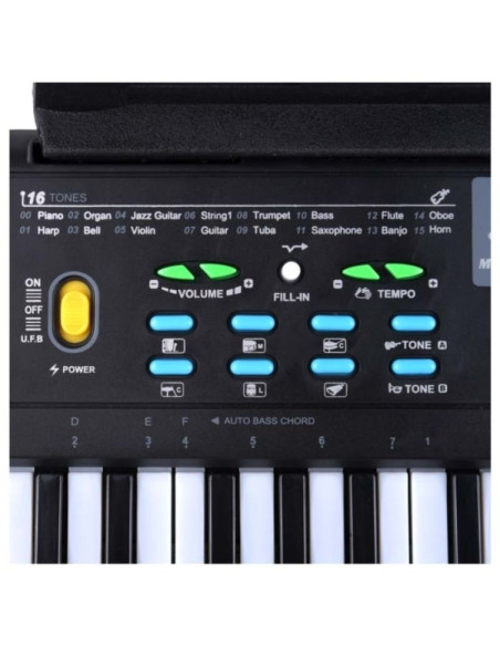 Suprimo 605 ufb - keyboard z mikrofonem do nauki gry, przeznaczony dla dzieci