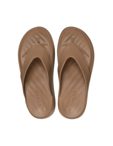 Klapki damskie crocs getaway platform flip brązowe 209410 2jj