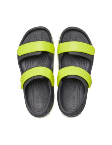 Sandały dla dzieci crocs crocband cruiser grafitowo-żółte 209423 1nj