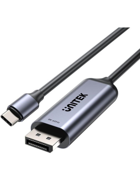 Przewód dwukierunkowy unitek 8k usb-c do displayport 1,5m