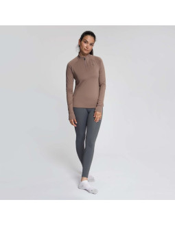 Rogelli bluza do biegania essential mokka m 2