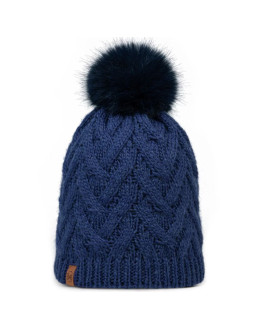 Buff knitted fleece caryn beanie 13674371710 granatowe one size