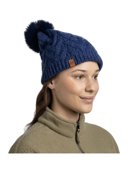 Buff knitted fleece caryn beanie 13674371710 granatowe one size