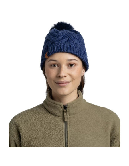 Buff knitted fleece caryn beanie 13674371710 granatowe one size