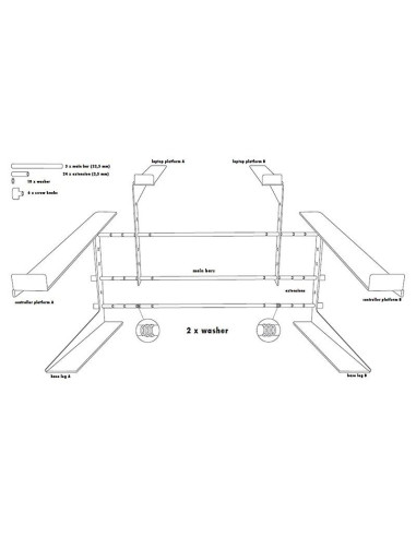Stand4me lt pro statyw pod laptop kontroler mikser