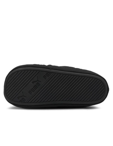 Kapcie klapki męskie/damskie zimowe puma scuff black czarne ocieplane (384945-01)