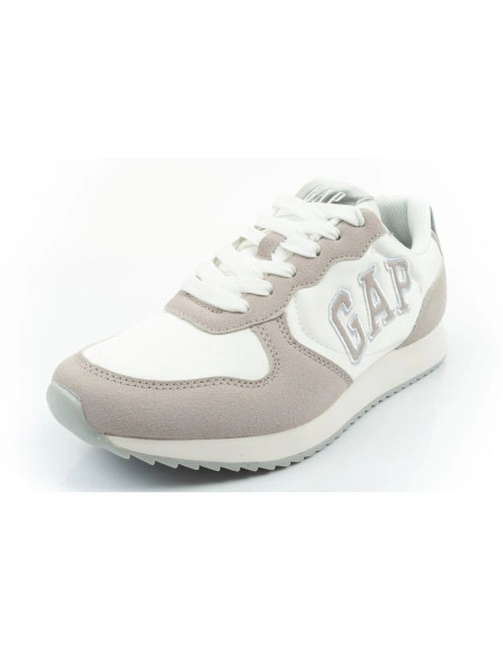 Gap buty damskie sportowe nashville arch logo sneakersy modne wygodne białe beżowe