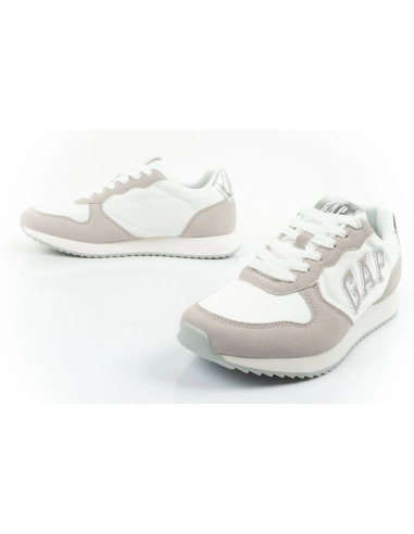 Gap buty damskie sportowe nashville arch logo sneakersy modne wygodne białe beżowe