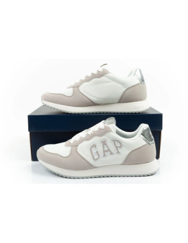 Gap buty damskie sportowe nashville arch logo sneakersy modne wygodne białe beżowe