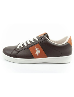U.s. polo assn. buty trampki sneakersy męskie modne brązowe wygodne 2