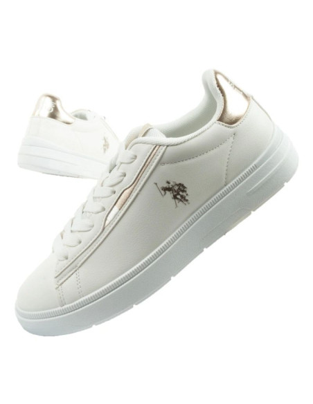 U.s polo assn buty sportowe sneakersy damskie modne wygodne białe