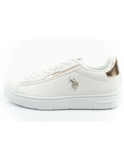 U.s polo assn buty sportowe sneakersy damskie modne wygodne białe 2