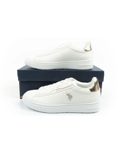 U.s polo assn buty sportowe sneakersy damskie modne wygodne białe
