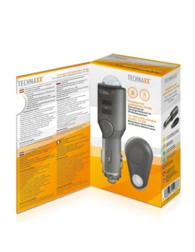 Alarm samochodowy & ładowarka samochodowa 2w1