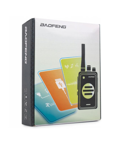 Krótkofalówka baofeng bf-t25e pomarańczowa, 2 sztuki
