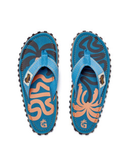 Gumbies japonki unisex islander flip-flop blue palmetto