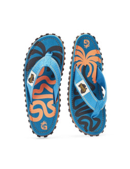 Gumbies japonki unisex islander flip-flop blue palmetto 2