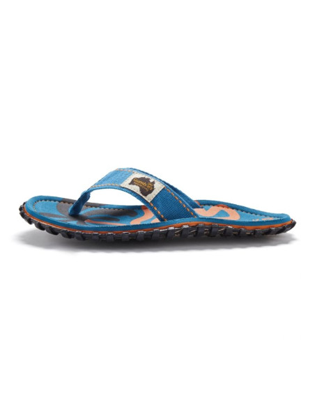 Gumbies japonki unisex islander flip-flop blue palmetto