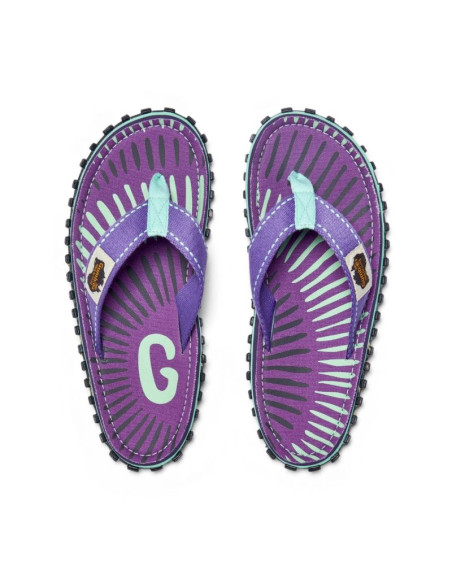 Gumbies japonki unisex islander flip-flop blueberry burst