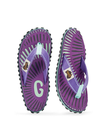 Gumbies japonki unisex islander flip-flop blueberry burst