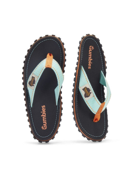 Gumbies japonki unisex islander flip-flop tricolor black