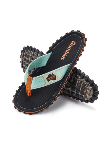 Gumbies japonki unisex islander flip-flop tricolor black
