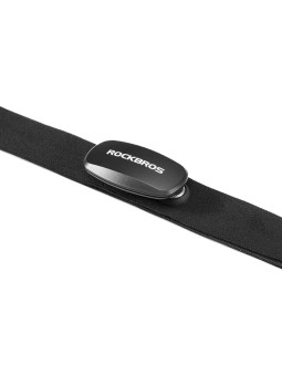 Pas do pomiaru tętna rockbros hrm812 bluetooth ant+ ip67 - czarny 2