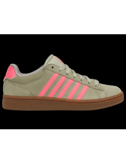 Sneakersy damskie k-swiss court tiebrk ii zielone (99492-059-m)