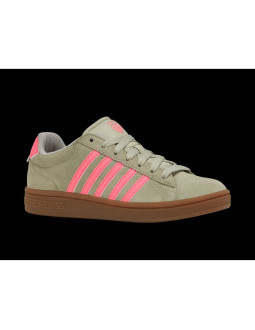 Sneakersy damskie k-swiss court tiebrk ii zielone (99492-059-m) 2