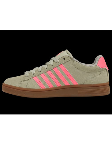 Sneakersy damskie k-swiss court tiebrk ii zielone (99492-059-m)