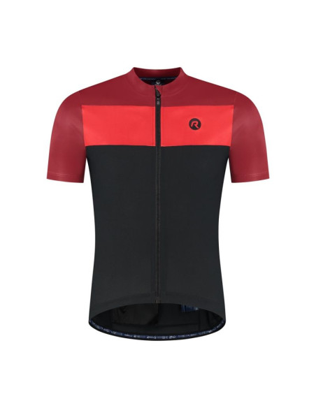 Rogelli koszulka core block czarno-czerwona 6xl