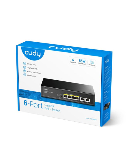 Switch cudy gs1006p 4-gbe poe