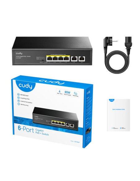 Switch cudy gs1006p 4-gbe poe