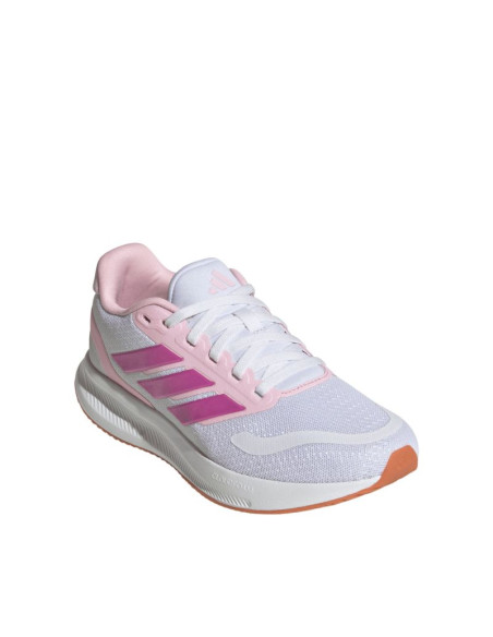 Buty dla dzieci adidas runfalcon 5 biało-różowe jp9396