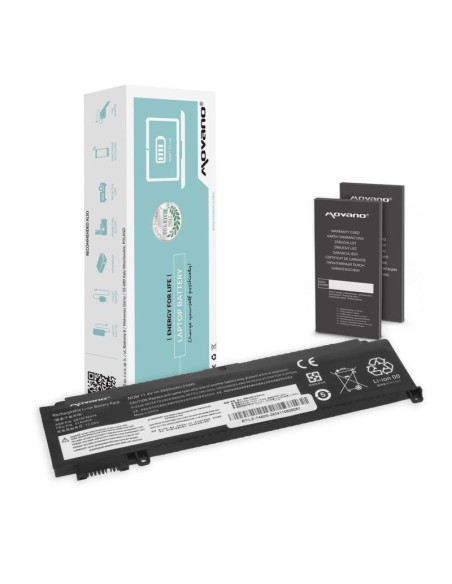Bateria movano do notebooka lenovo thinkpad t460s t470s (przednia) (11.4v) (2000 mah)