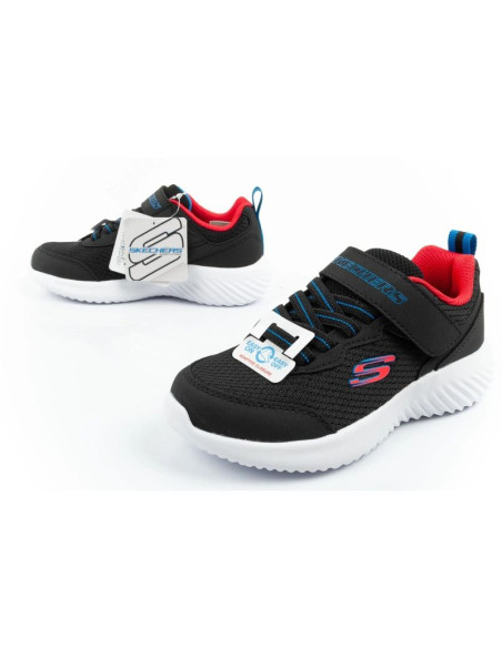 Skechers buty dziecięce sportowe bounder na rzep lekkie modne czarne