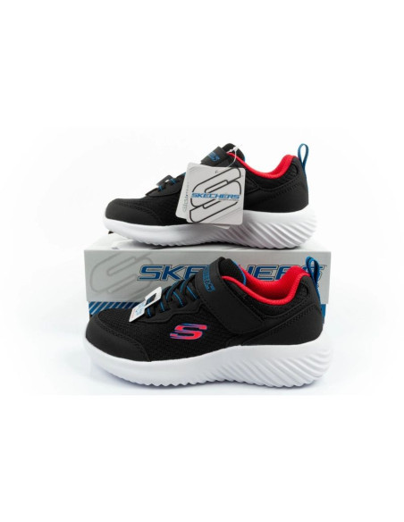 Skechers buty dziecięce sportowe bounder na rzep lekkie modne czarne