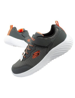 Skechers buty dziecięce sportowe bounder na rzep lekkie modne szare
