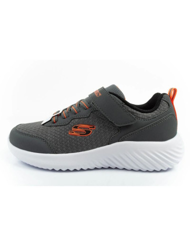 Skechers buty dziecięce sportowe bounder na rzep lekkie modne szare